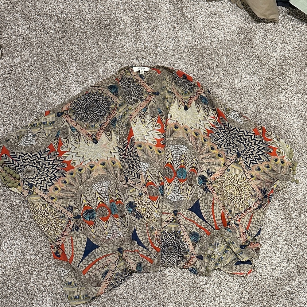 Colorful Patterned Kimono